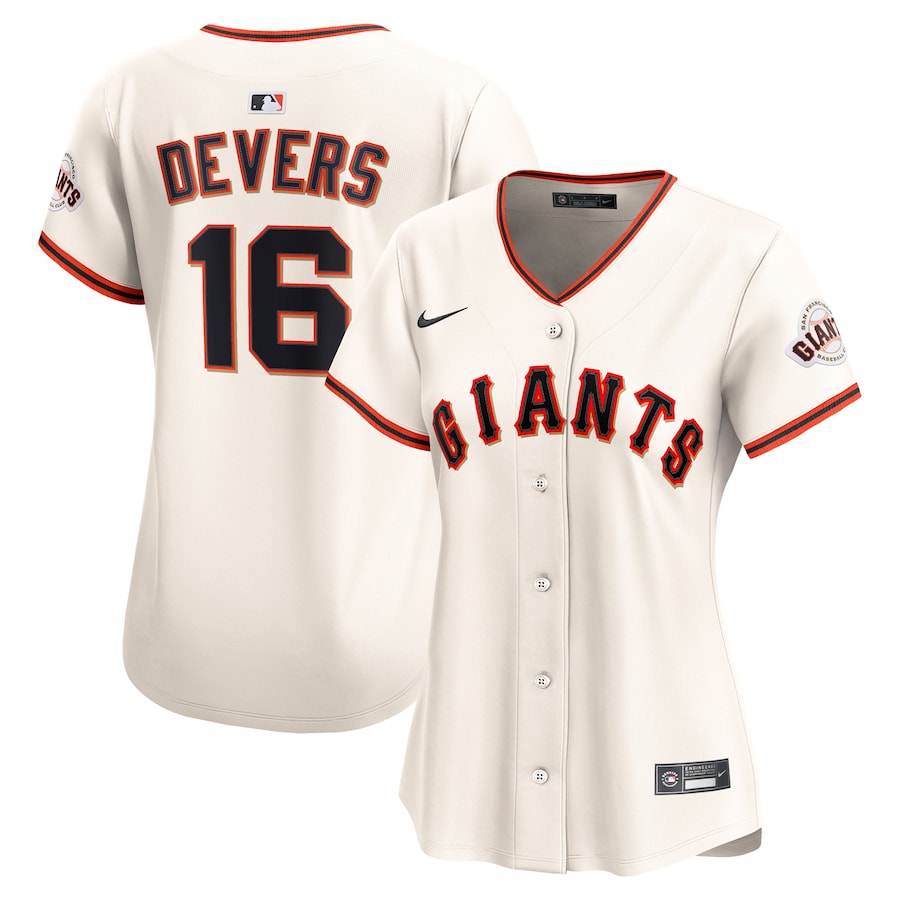 Women's San Francisco Giants Rafael Devers Nike Cream Home Limited Player Jersey - Ujersey Shop