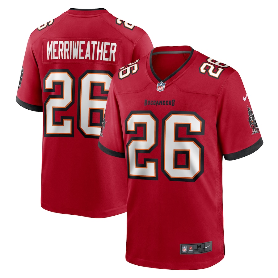 Men's Tampa Bay Buccaneers Kaevon Merriweather Nike  Red  Game Jersey - Ujersey Shop
