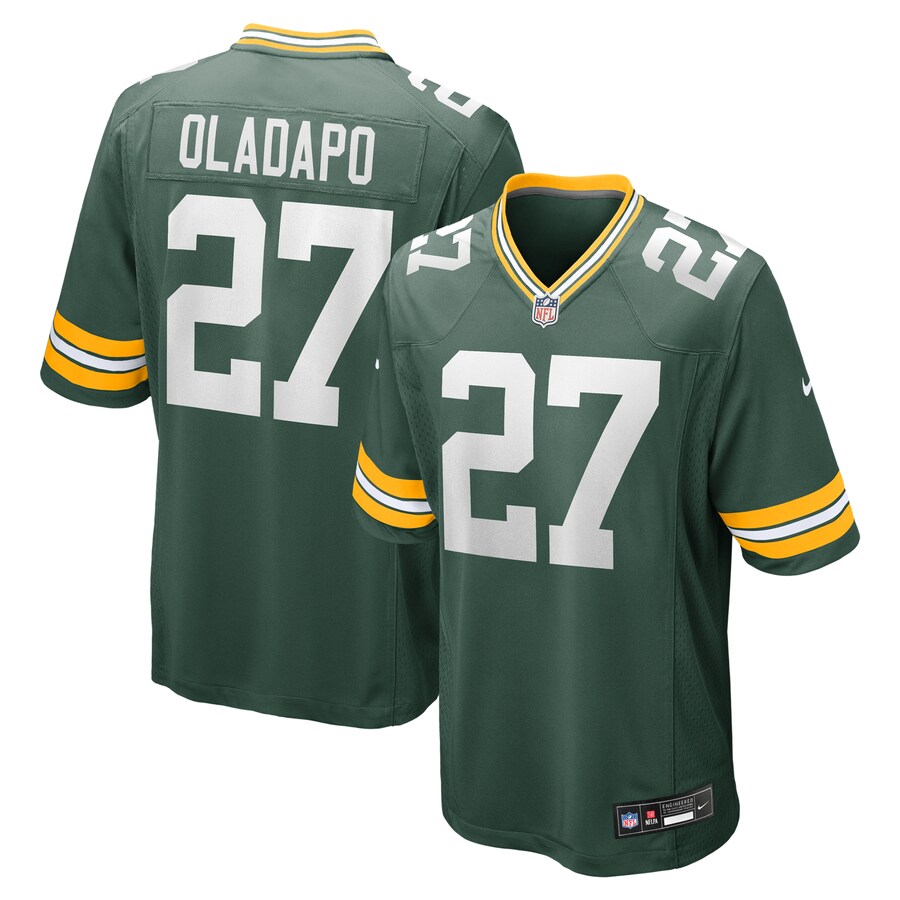 Men's Green Bay Packers Kitan Oladapo Nike Green Game Jersey - Ujersey Shop