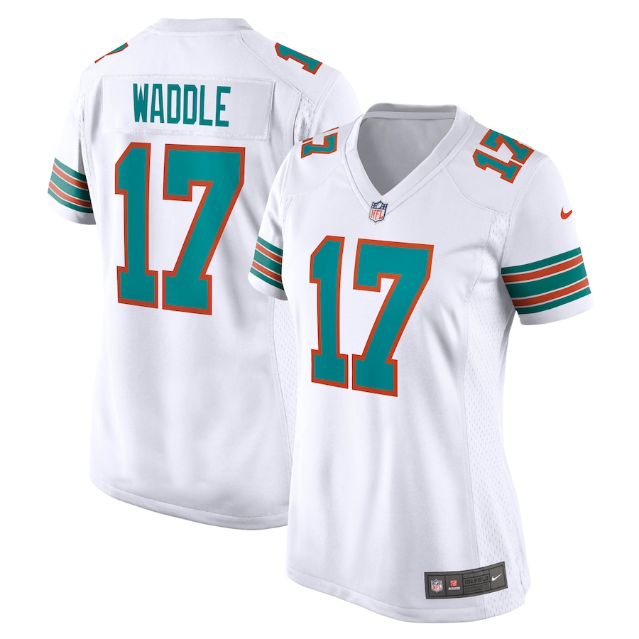 Women's Miami Dolphins Jaylen Waddle Nike White Game Jersey - Ujersey Shop