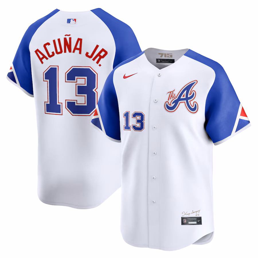Men's Atlanta Braves Ronald Acuña Jr. Nike White City Connect Limited Player Jersey - Ujersey Shop