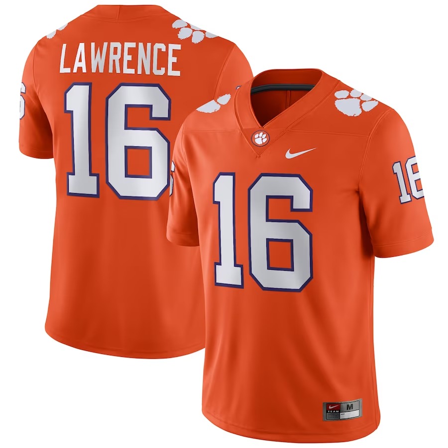 Trevor Lawrence Clemson Tigers Nike Player Game Jersey - Orange - Ujersey Shop