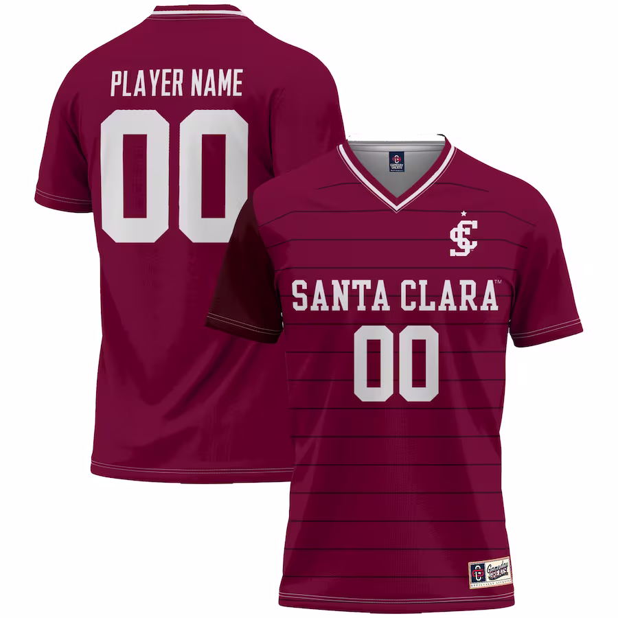 Santa Clara Broncos GameDay Greats Youth NIL Pick-A-Player Lightweight Men's Soccer Jersey - Maroon - Ujersey Shop