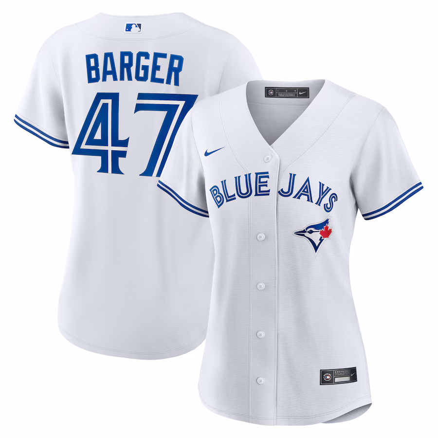 Women's Toronto Blue Jays Addison Barger Nike White Home Replica Jersey - Ujersey Shop