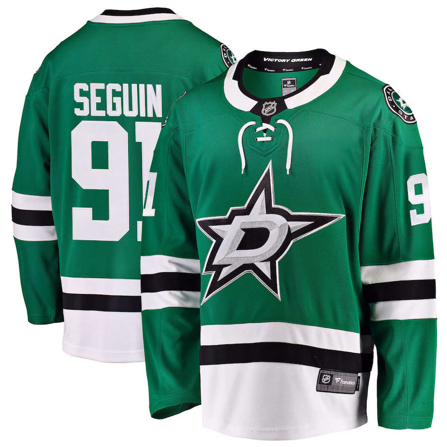 Men's Dallas Stars Tyler Seguin Fanatics Kelly Green Breakaway Home Jersey - Ujersey Shop