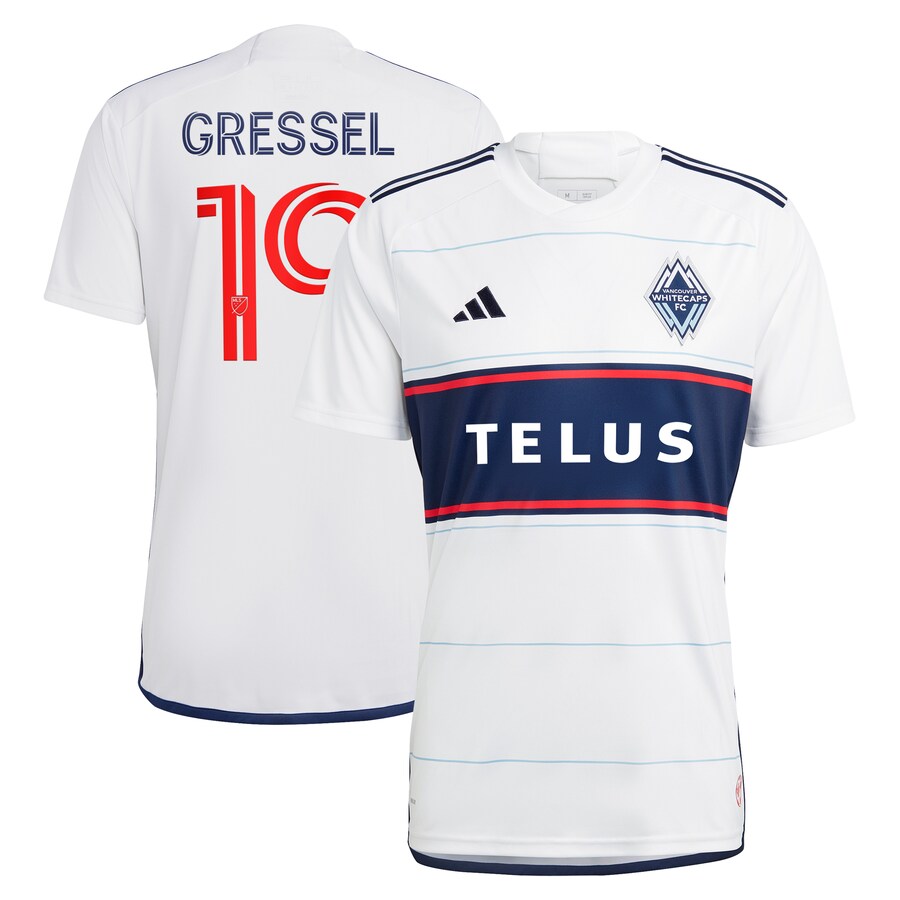 Men's Vancouver Whitecaps FC Julian Gressel adidas White 2023 Bloodlines Replica Player Jersey - Ujersey Shop
