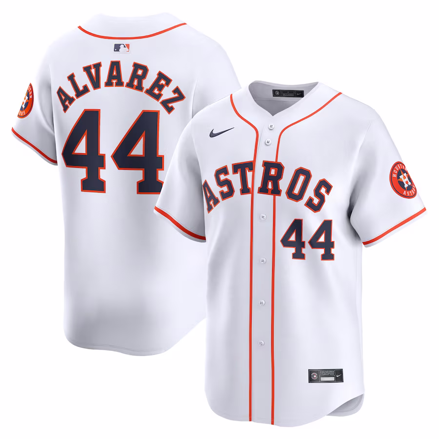 Men's Houston Astros Yordan Alvarez Nike White Home Limited Player Jersey - Ujersey Shop