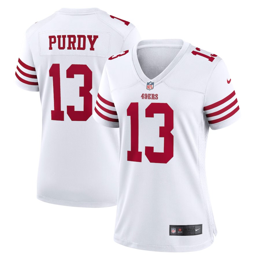Women's San Francisco 49ers Brock Purdy Nike White Game Jersey - Ujersey Shop