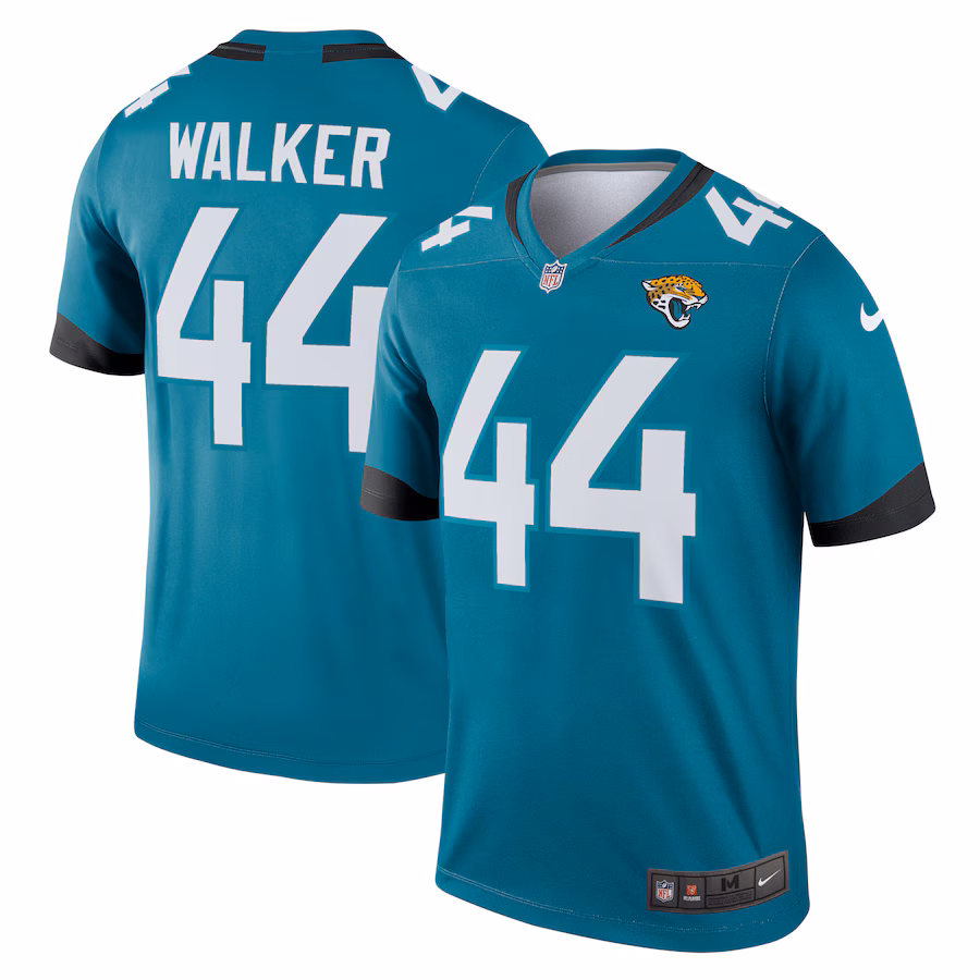 Men's Jacksonville Jaguars Travon Walker Nike Teal Legend Jersey - Ujersey Shop
