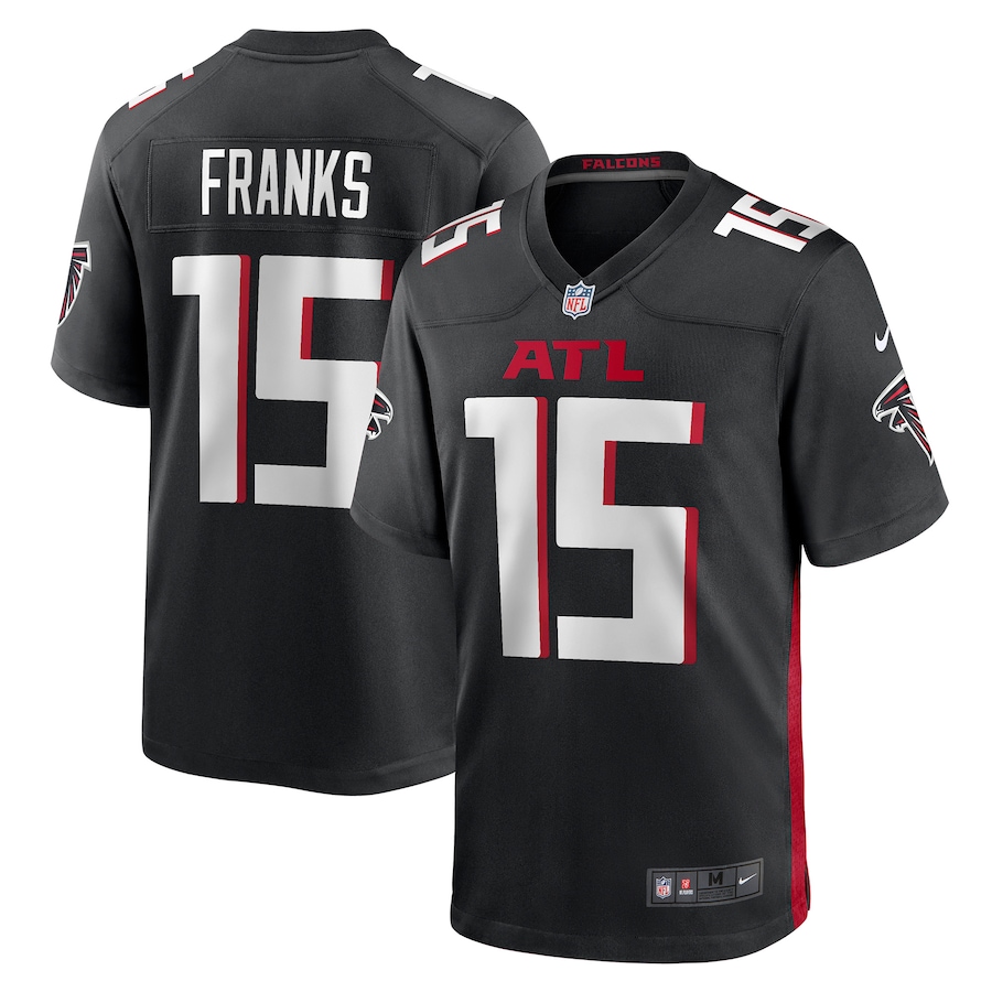 Men's Atlanta Falcons Feleipe Franks Nike Black Game Jersey - Ujersey Shop