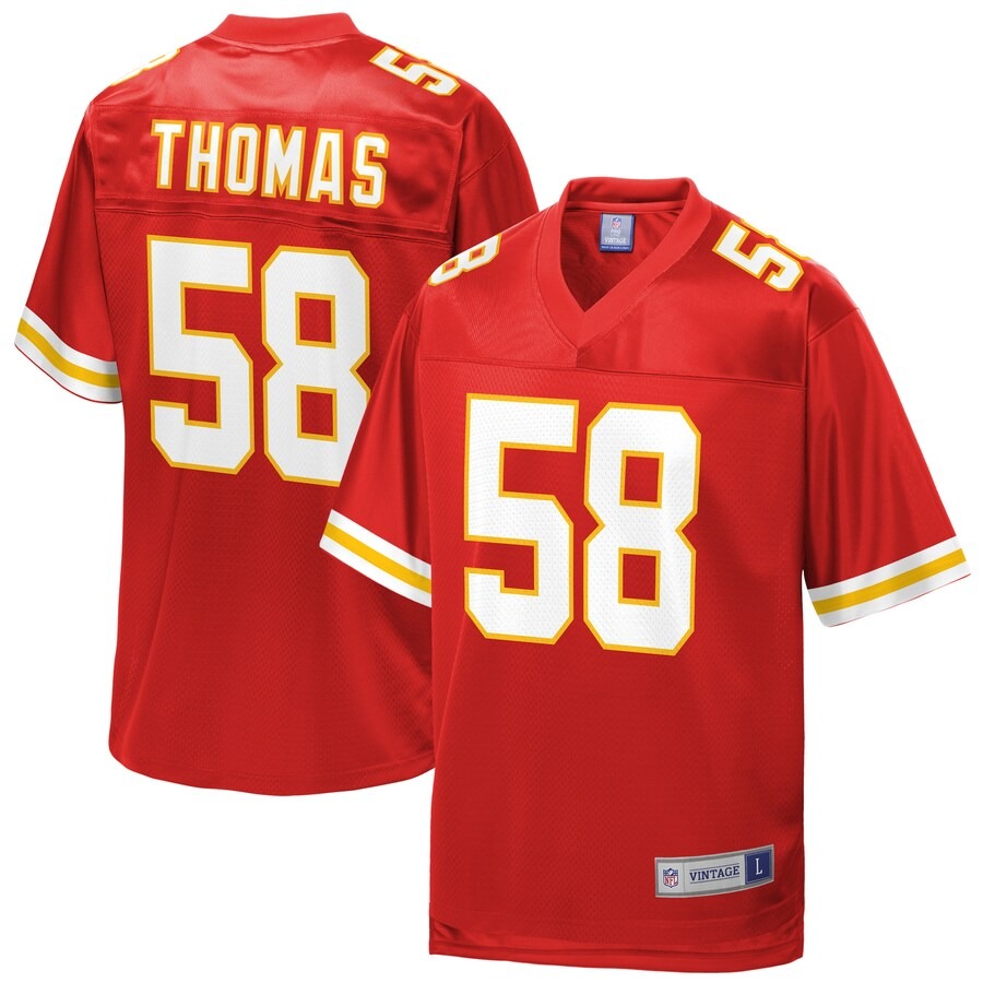 Men's Kansas City Chiefs Derrick Thomas NFL Pro Line Red Retired Player Replica Jersey - Ujersey Shop