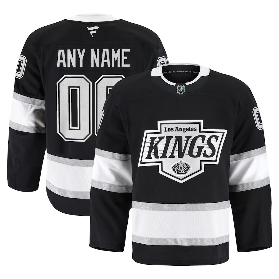 Men's Los Angeles Kings Fanatics Black Home Authentic Pro Custom Jersey - Ujersey Shop