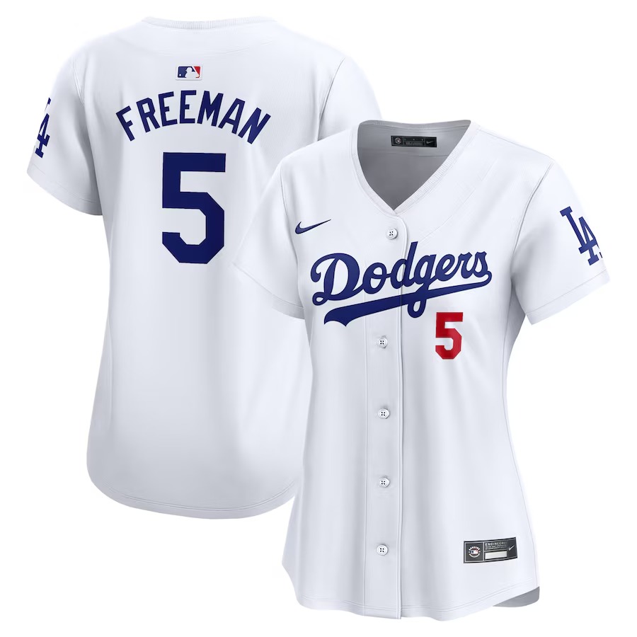 Women's Los Angeles Dodgers Freddie Freeman Nike White Home Limited Player Jersey - Ujersey Shop