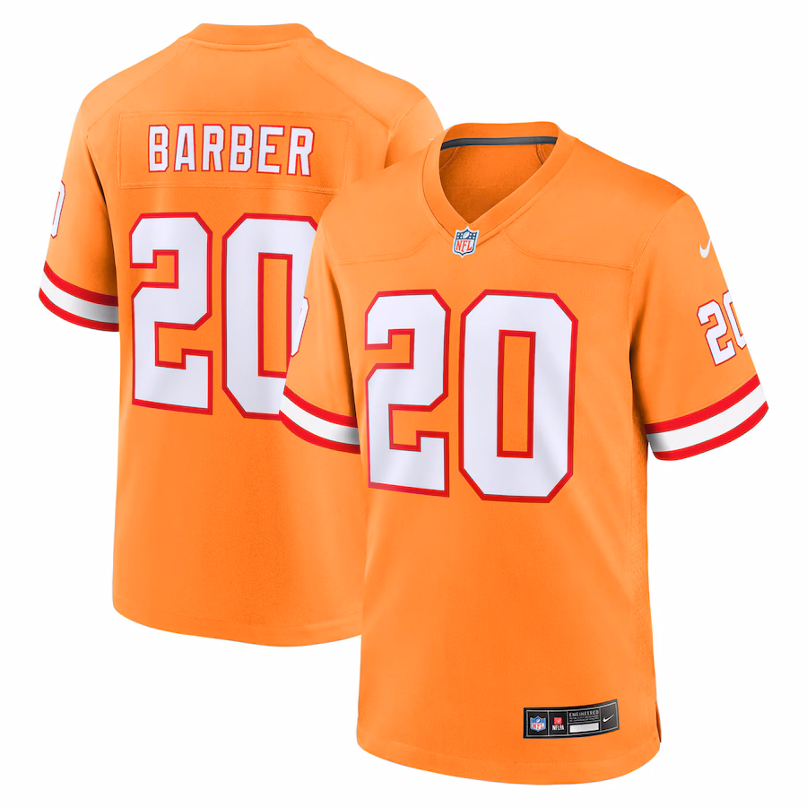 Youth Tampa Bay Buccaneers Ronde Barber Nike Orange Retired Player Game Jersey - Ujersey Shop
