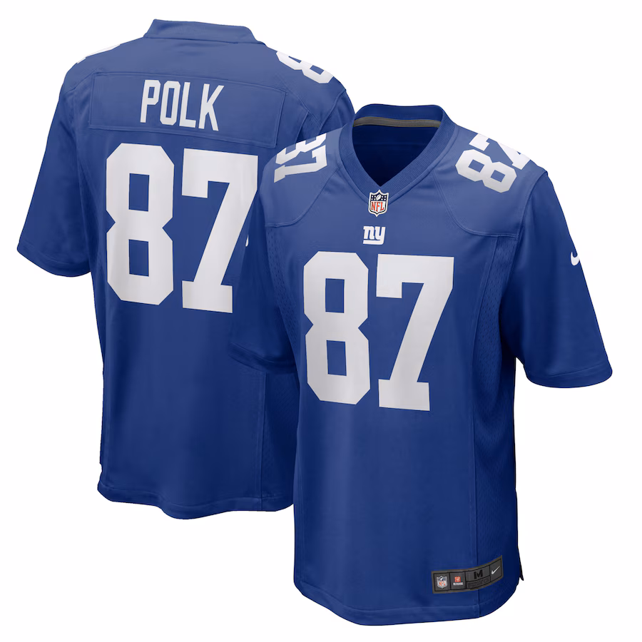 Men's New York Giants Makai Polk Nike Royal Home Game Player Jersey - Ujersey Shop