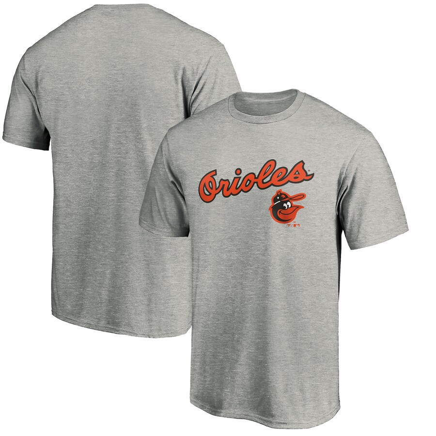 Men's Baltimore Orioles Heather Gray Cooperstown Collection Wahconah T-Shirt - Ujersey Shop