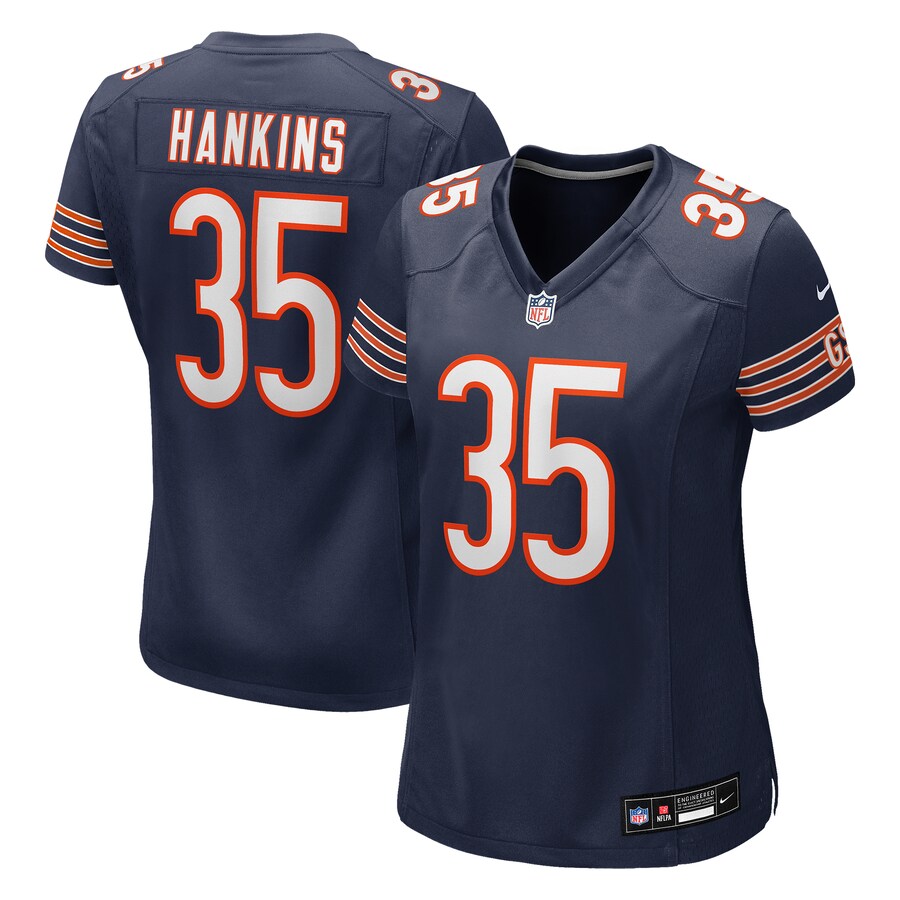 Women's Chicago Bears Deion Hankins Nike Navy Team Game Jersey - Ujersey Shop