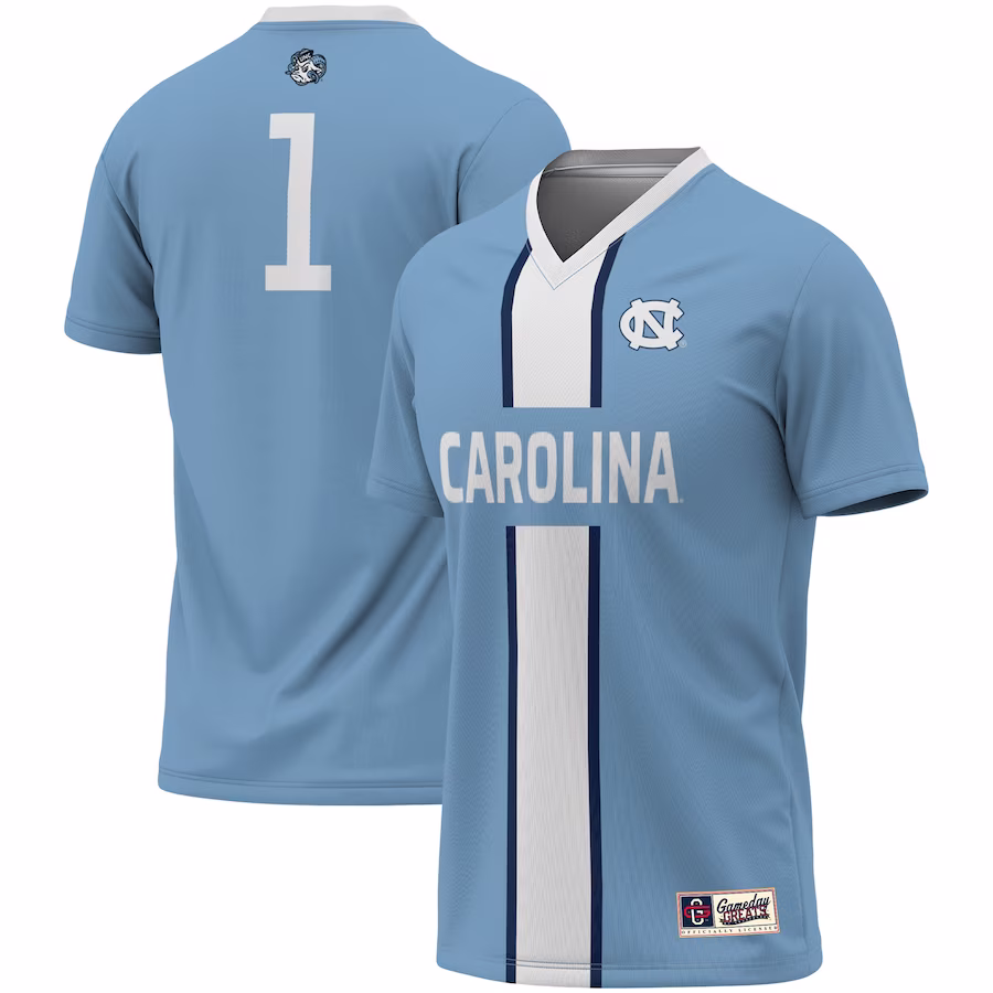 #1 North Carolina Tar Heels GameDay Greats Youth Men's Soccer Jersey - Carolina Blue - Ujersey Shop