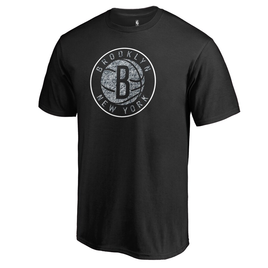 Men's Brooklyn Nets Black Static Logo T-Shirt - Ujersey Shop