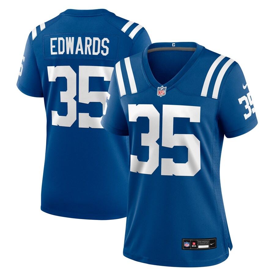 Women's Indianapolis Colts Johnathan Edwards Nike Royal Team Game Jersey - Ujersey Shop