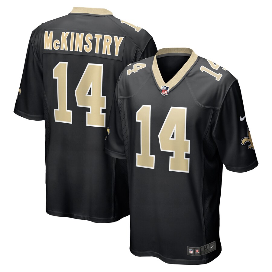 Men's New Orleans Saints Ga'Quincy McKinstry Nike Black Player Game Jersey - Ujersey Shop
