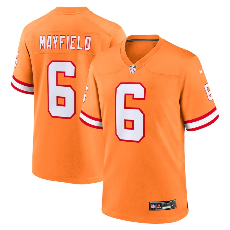 Youth Tampa Bay Buccaneers Baker Mayfield Nike Orange Game Jersey - Ujersey Shop