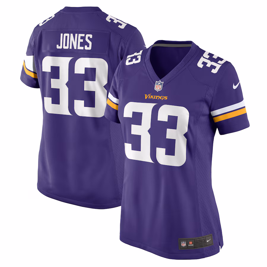 Women's Minnesota Vikings Aaron Jones Nike Purple Game Jersey - Ujersey Shop