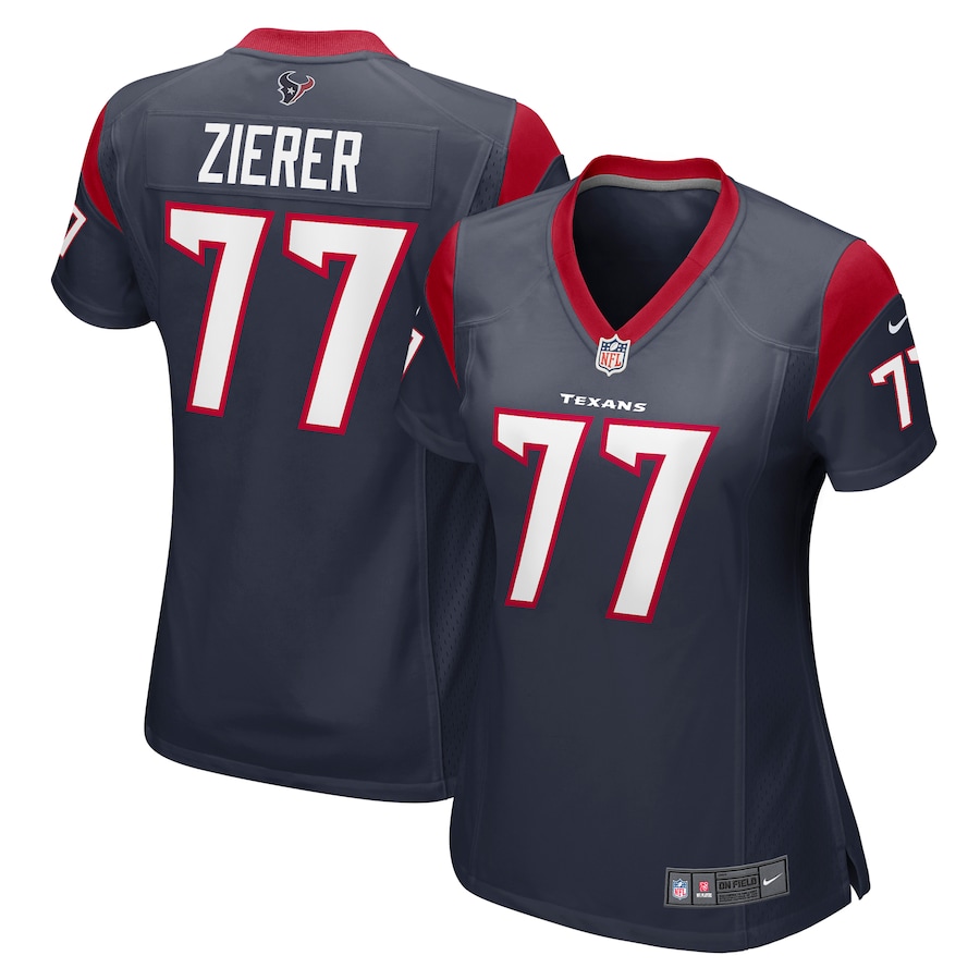 Women's Houston Texans Kilian Zierer Nike Navy Team Game Jersey - Ujersey Shop
