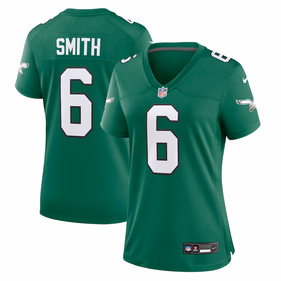 Women's Philadelphia Eagles DeVonta Smith Nike Kelly Green Player Jersey - Ujersey Shop