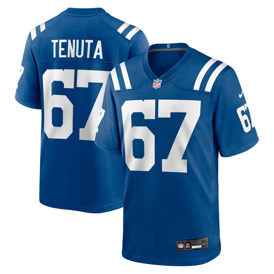 Men's Indianapolis Colts Luke Tenuta Nike Royal Team Game Jersey - Ujersey Shop