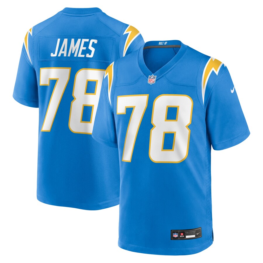 Men's Los Angeles Chargers Andre James Nike Powder Blue Team Game Jersey - Ujersey Shop