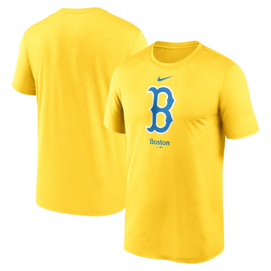Men's Boston Red Sox Nike Gold City Connect Logo T-Shirt - Ujersey Shop