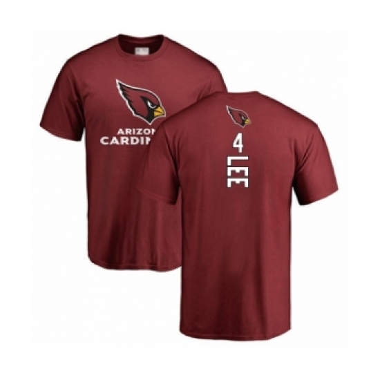 Football Arizona Cardinals #4 Andy Lee Maroon Backer T-Shirt - Ujersey Shop