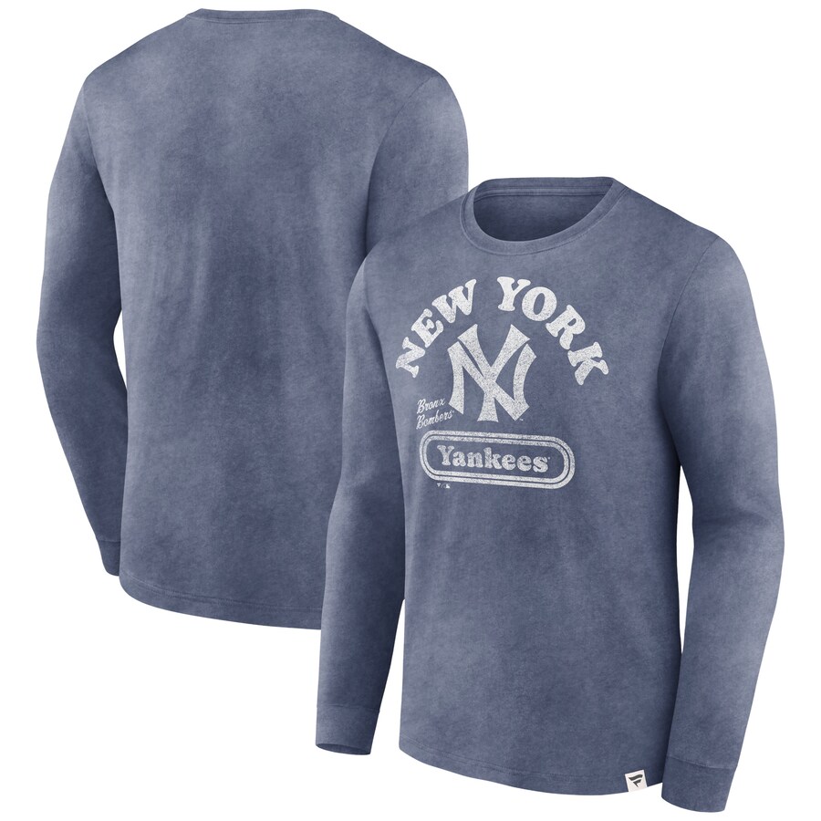 Men's New York Yankees Fanatics Navy Circus Catch Long Sleeve T-Shirt - Ujersey Shop