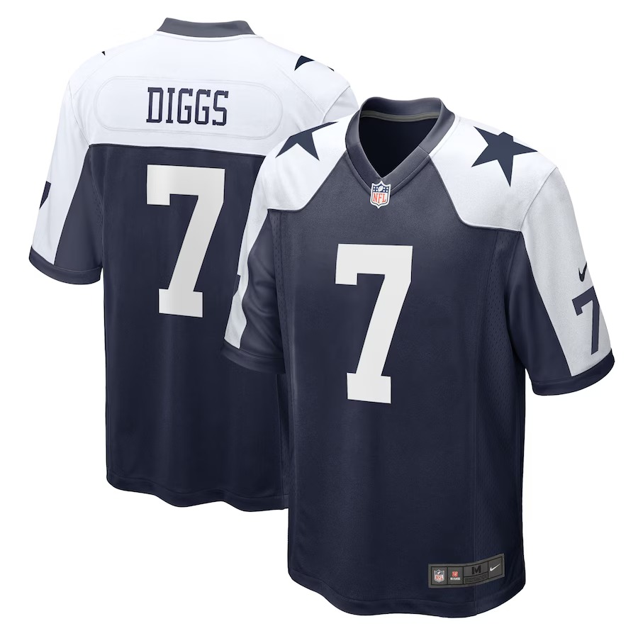 Men's Dallas Cowboys Trevon Diggs Nike Navy Alternate Game Jersey - Ujersey Shop