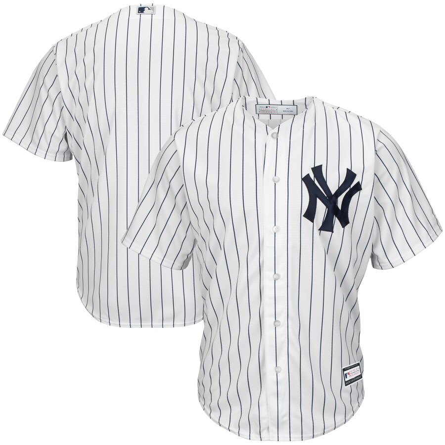 Men's New York Yankees White Big & Tall Replica Team Jersey - Ujersey Shop