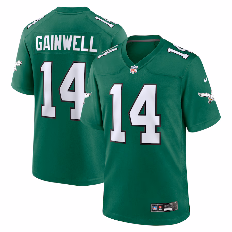 Men's Philadelphia Eagles Kenneth Gainwell Nike Kelly Green Alternate Game Jersey - Ujersey Shop