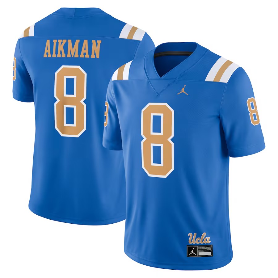 Men's Jordan Brand Troy Aikman Blue UCLA Bruins Alumni Player Game Jersey - Ujersey Shop