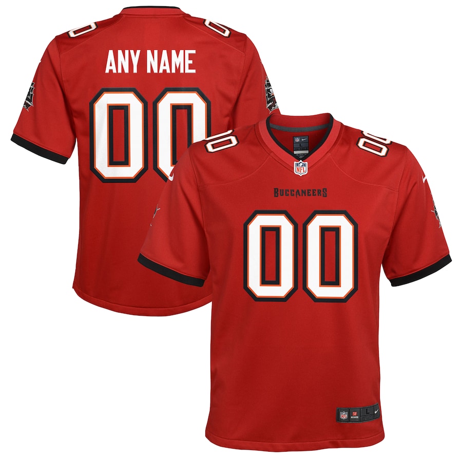 Youth Nike Tampa Bay Buccaneers Red Custom Game Jersey - Ujersey Shop