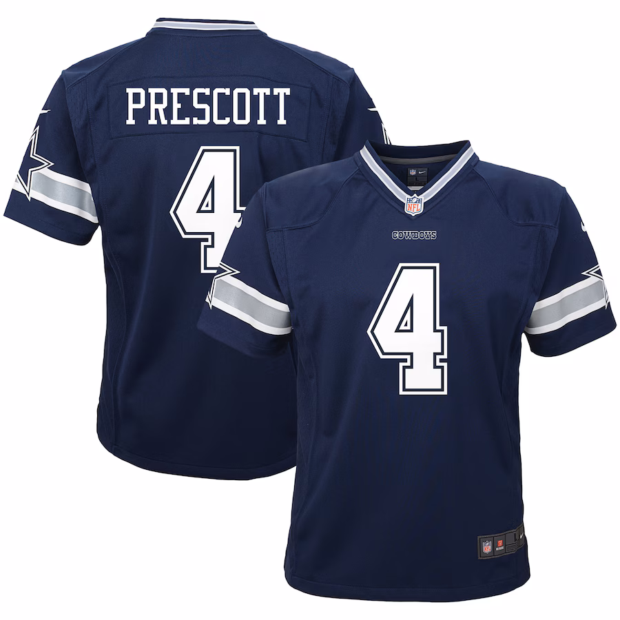 Toddler Dallas Cowboys Dak Prescott Nike Navy Team Game Jersey - Ujersey Shop