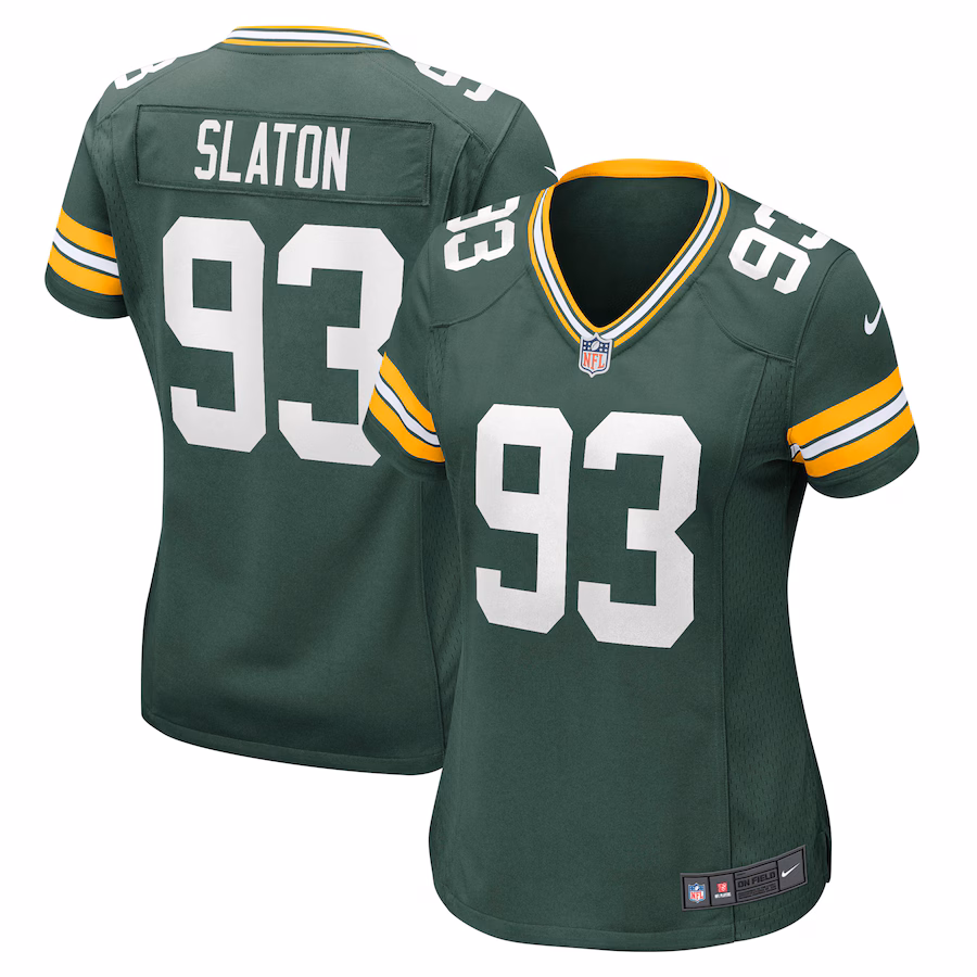 Women's Green Bay Packers T.J. Slaton Nike Green Nike Game Jersey - Ujersey Shop