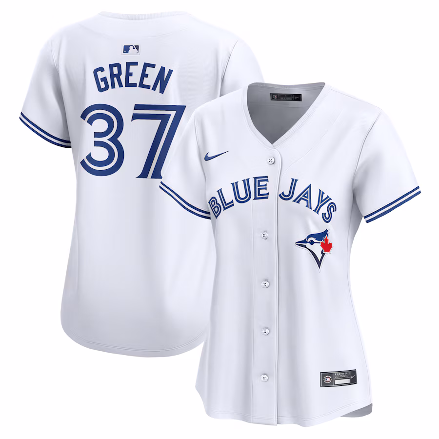 Women's Toronto Blue Jays Chad Green Nike White Home Limited Player Jersey - Ujersey Shop