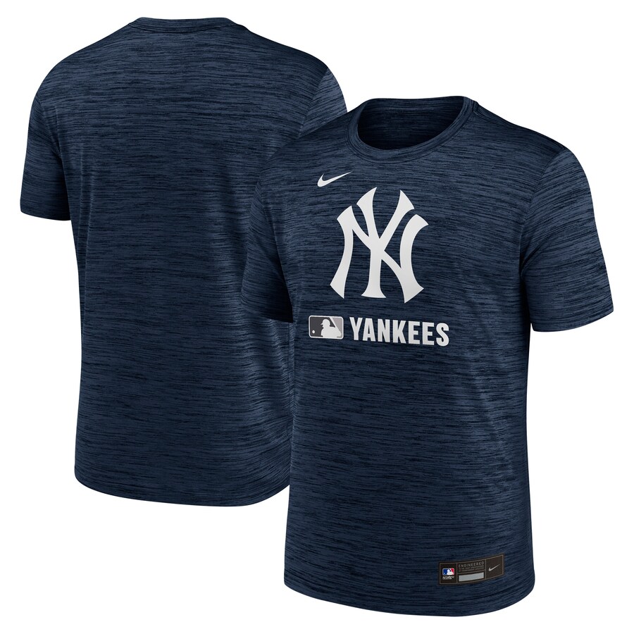 Men's New York Yankees Nike Navy Authentic Collection Velocity Performance Practice T-Shirt - Ujersey Shop