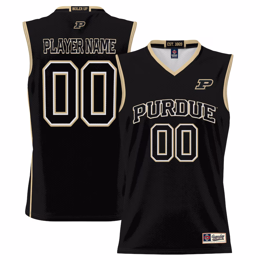 Purdue Boilermakers GameDay Greats Men's NIL Pick-A-Player Lightweight Basketball Jersey - Black - Ujersey Shop