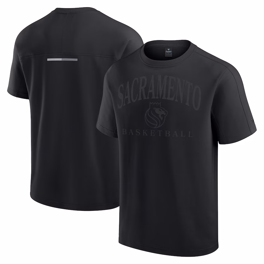 Men's Sacramento Kings Fanatics Black Elements Flex Tri-Blend T-Shirt - Ujersey Shop