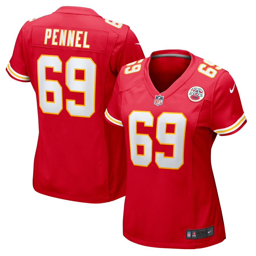 Women's Kansas City Chiefs Mike Pennel Nike Red Game Jersey - Ujersey Shop