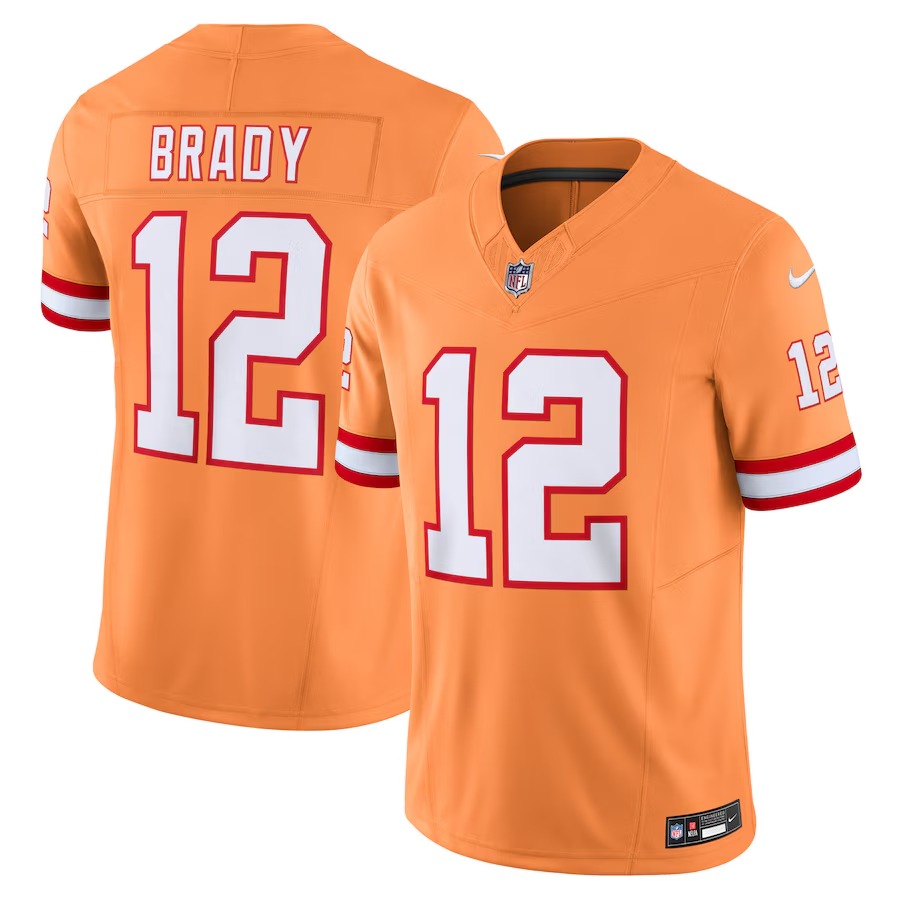Men's Tampa Bay Buccaneers Tom Brady Nike Orange Vapor F.U.S.E. Limited Jersey - Ujersey Shop