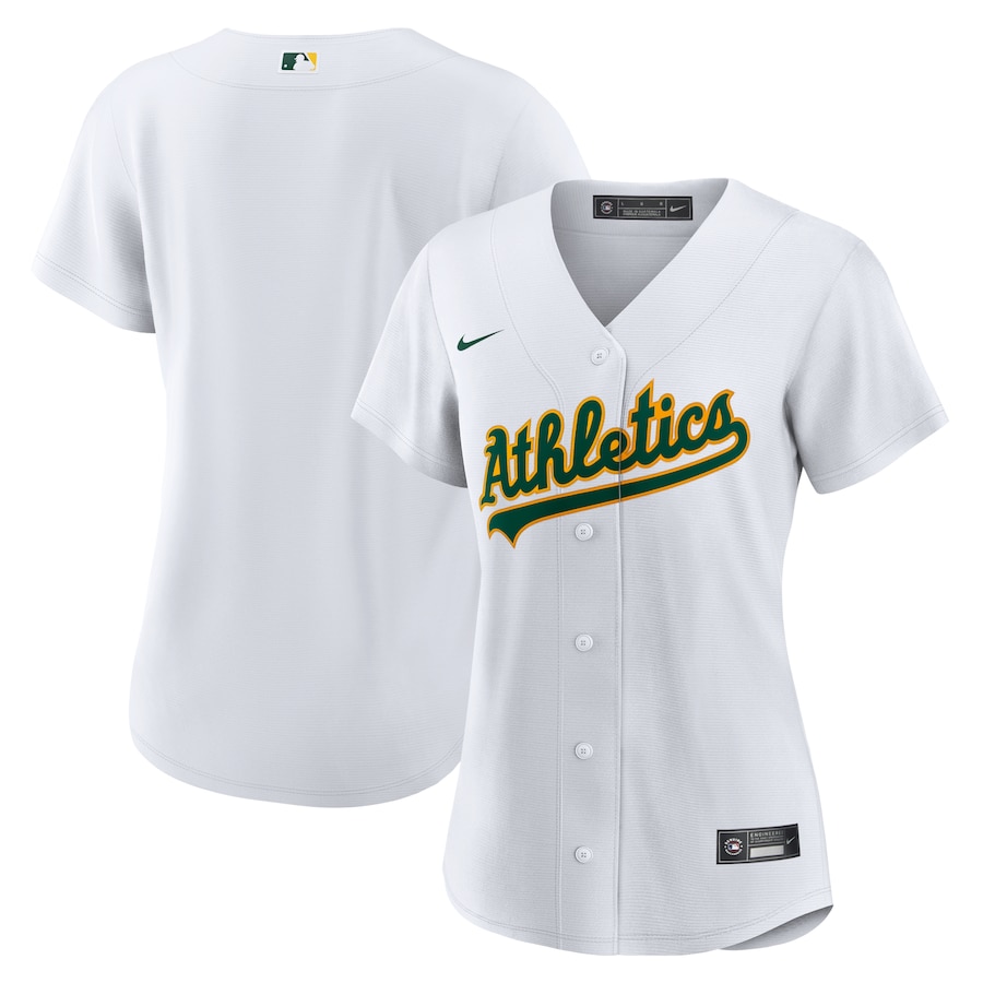 Women's Athletics Nike White Home Replica Team Jersey - Ujersey Shop