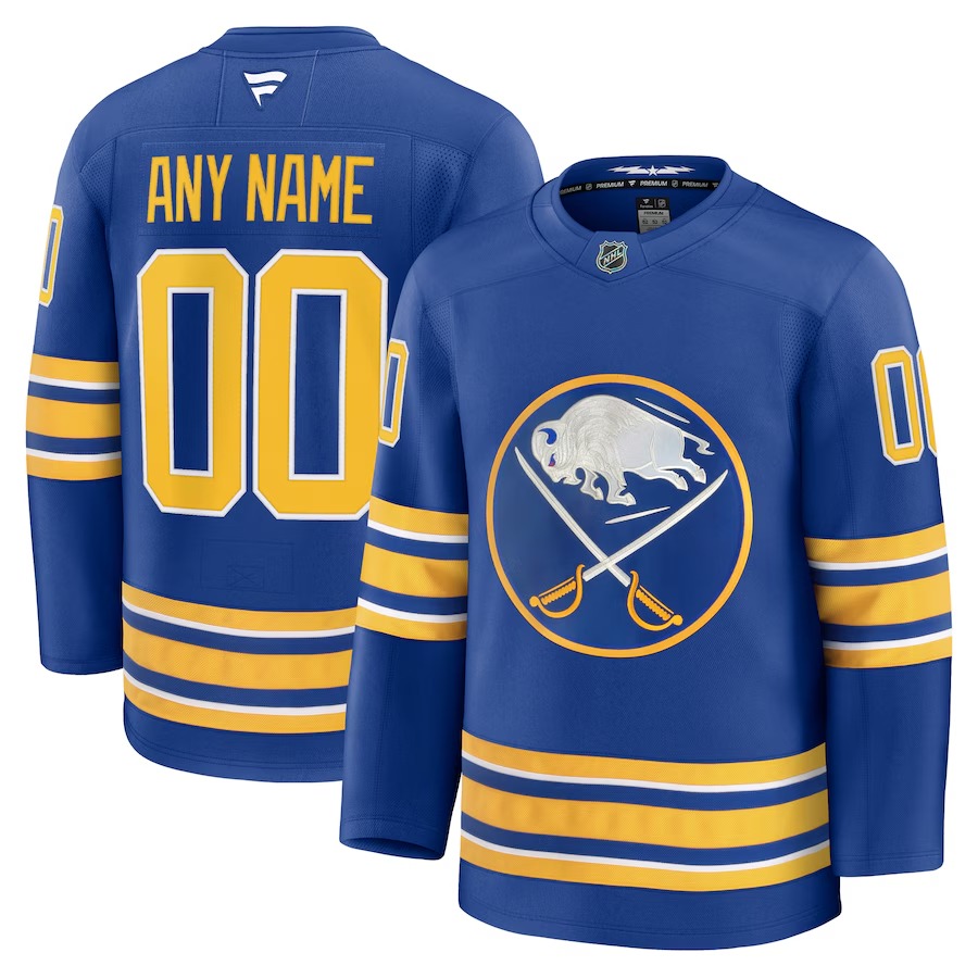 Men's Buffalo Sabres Fanatics Royal Home Premium Custom Jersey - Ujersey Shop