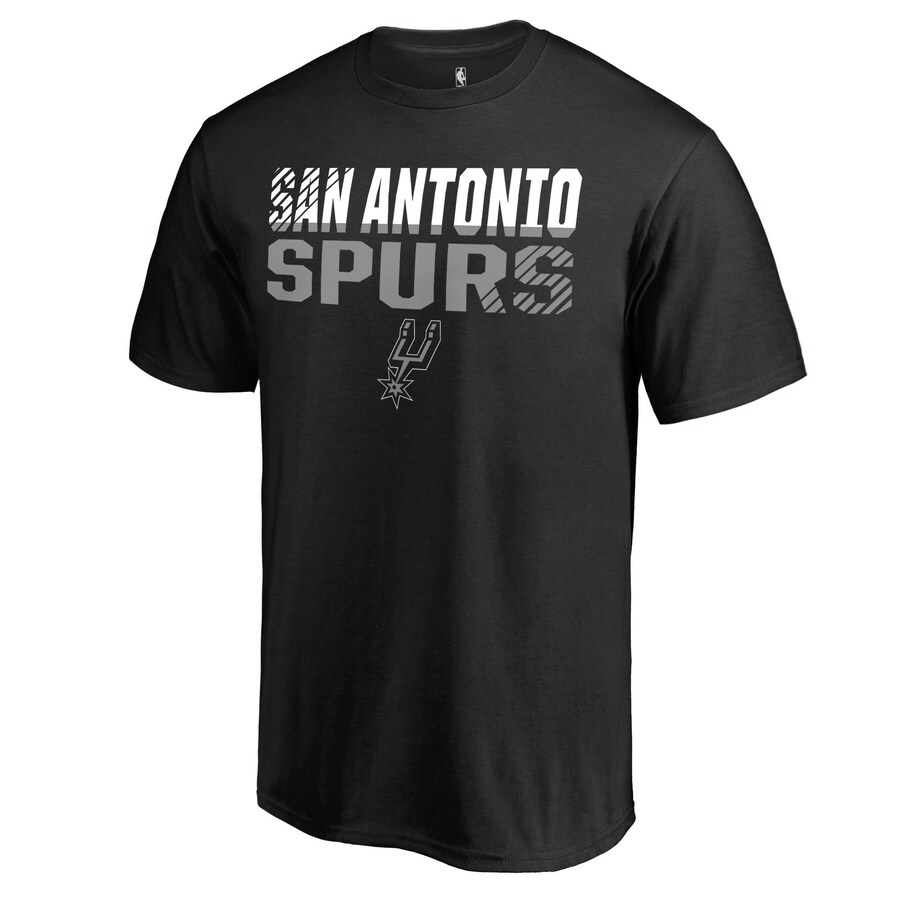 Men's San Antonio Spurs Black Fade Out T-Shirt - Ujersey Shop